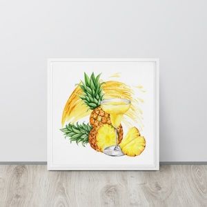 Pineapple Canvas Wall Hanging